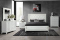 Alina White Full Bed Group With LED