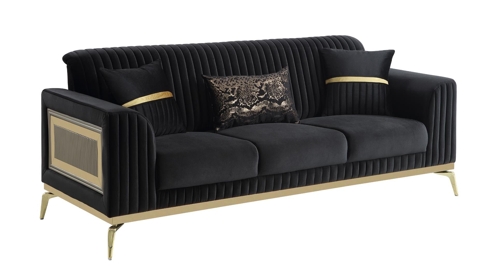 Antigua Living Room Collection - Black