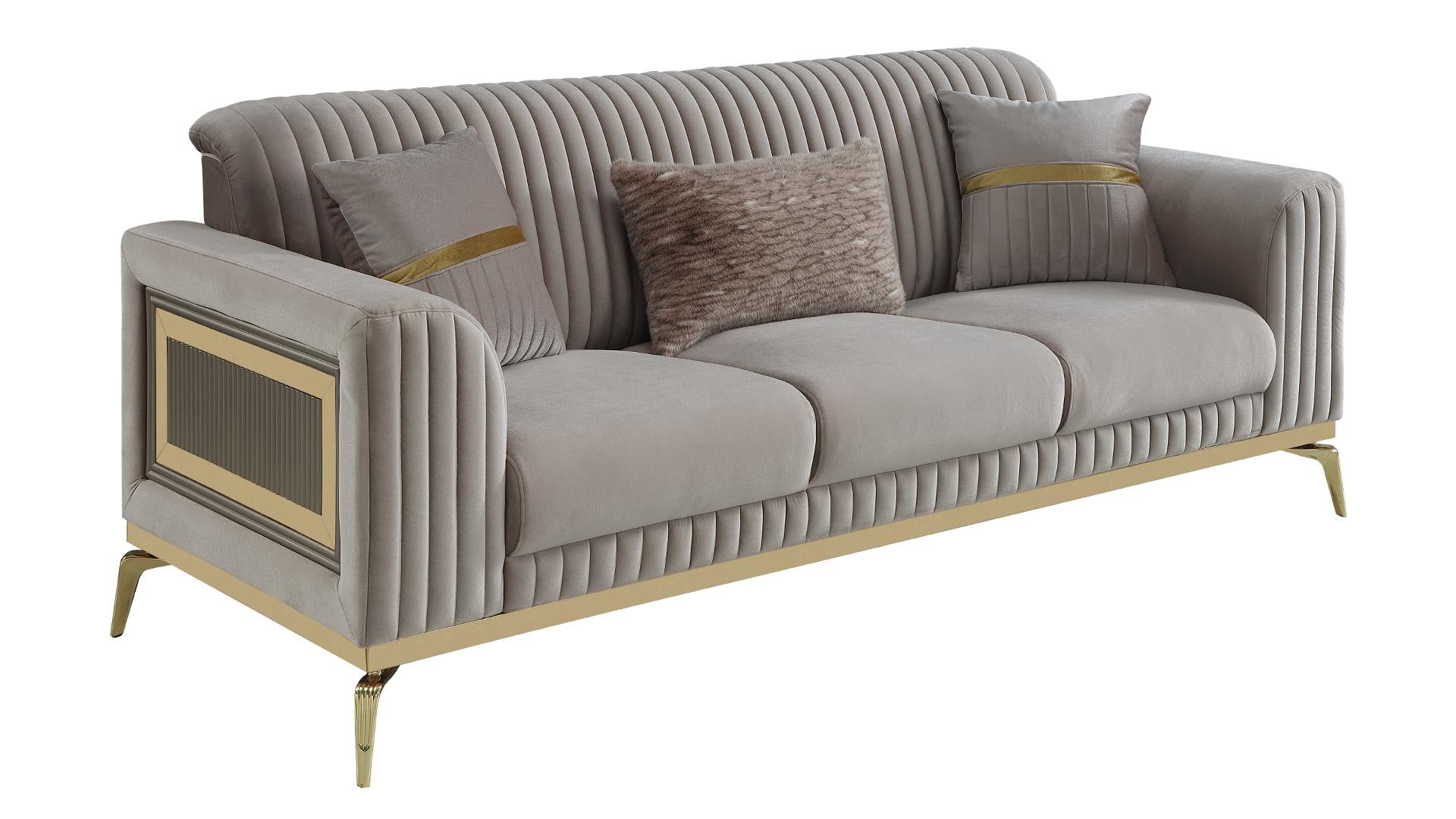 Antigua Living Room Collection - Taupe