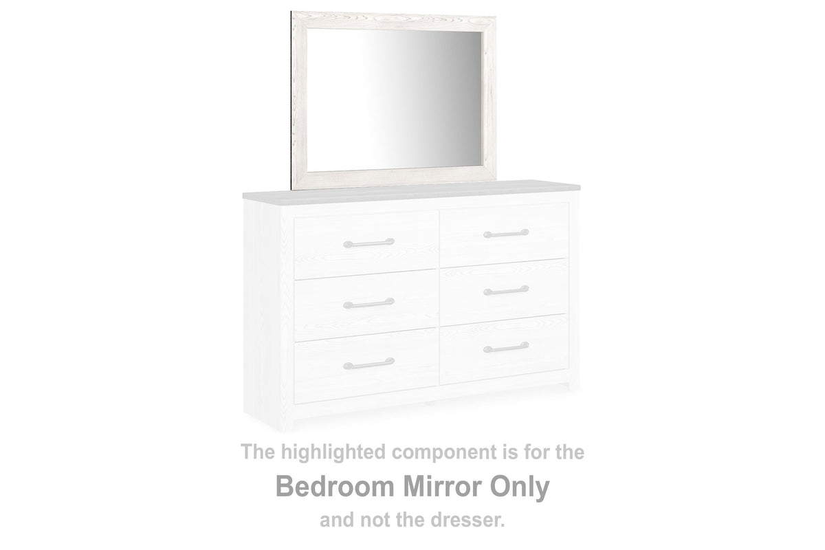 Gerridan Bedroom Mirror - White/Gray