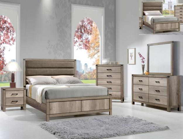MATTEO WOODY 5 PC BEDROOM SET