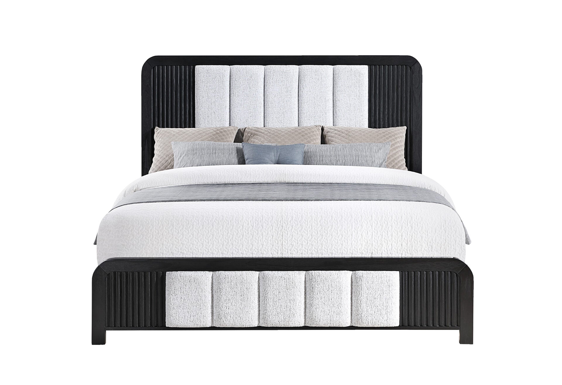 Beckett White/Black King Bed
