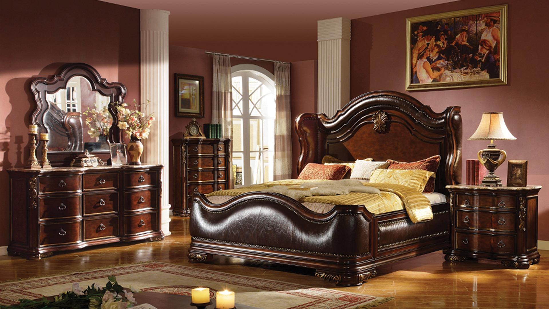 Bella Bedroom Collection - Dark Walnut