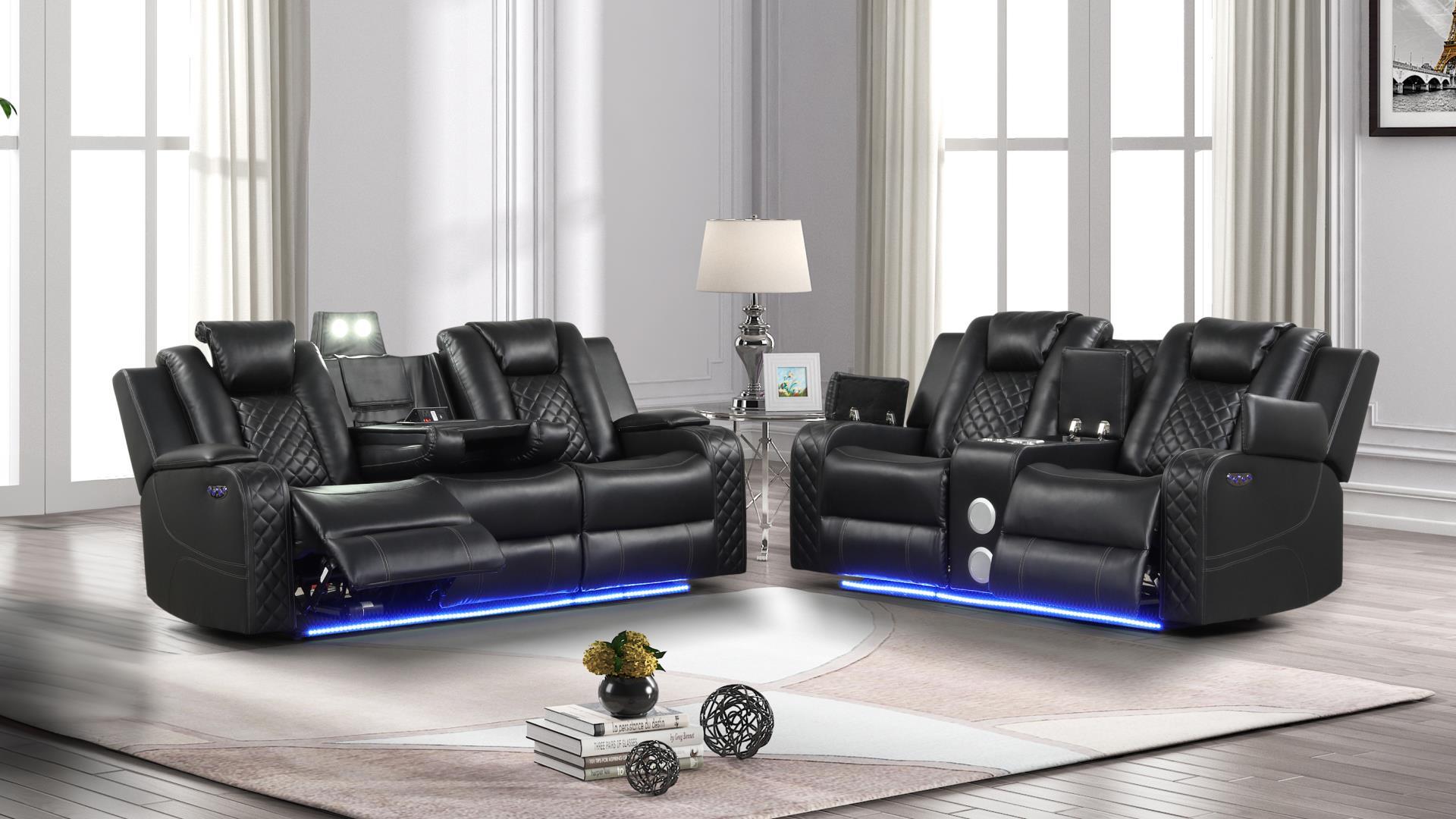 Benz Living Room Collection - Black