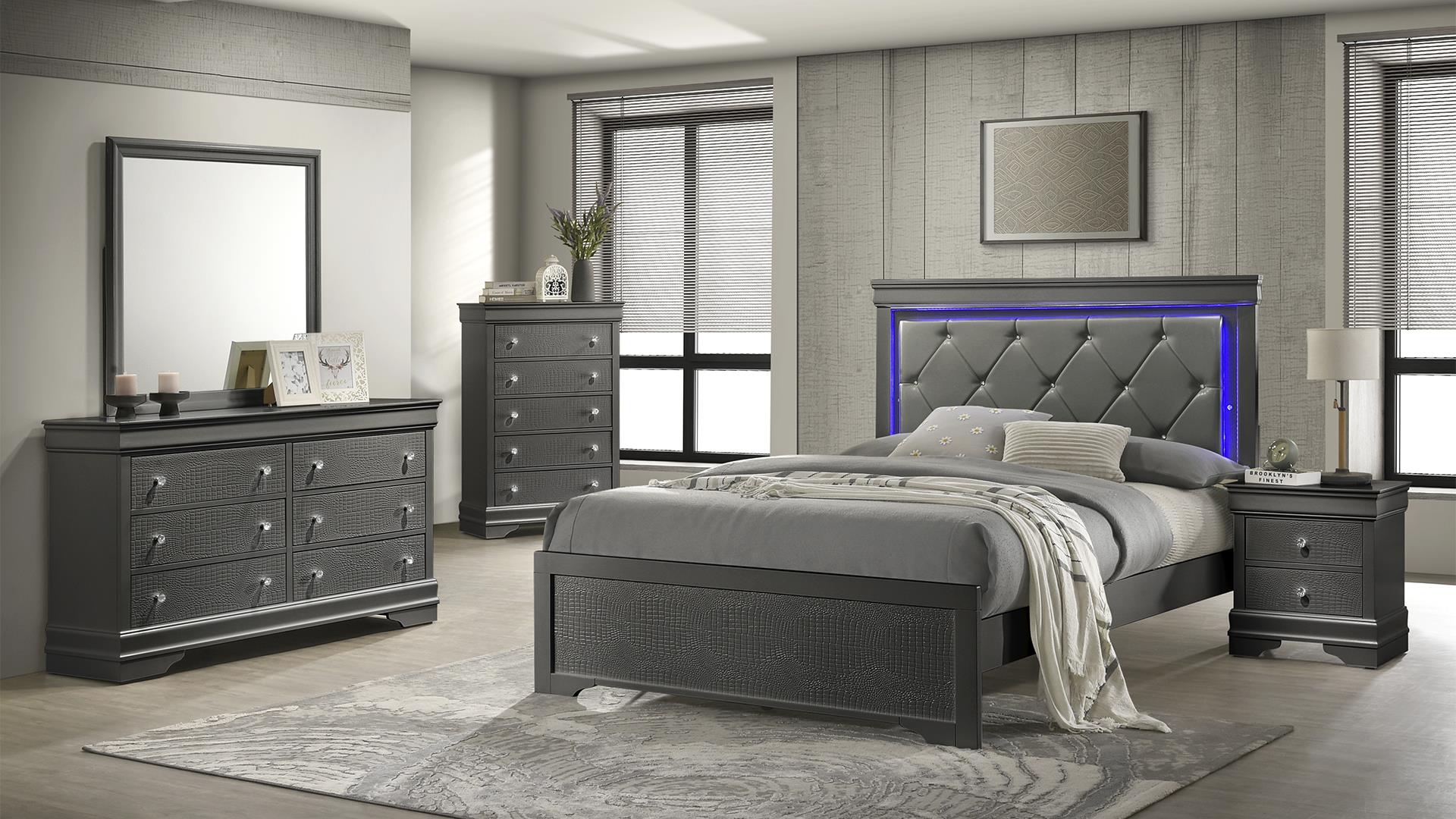 Blaze Bedroom Collection - Gray