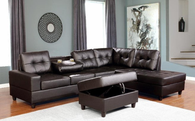 DARK CHOCO BOSTON SECTIONAL