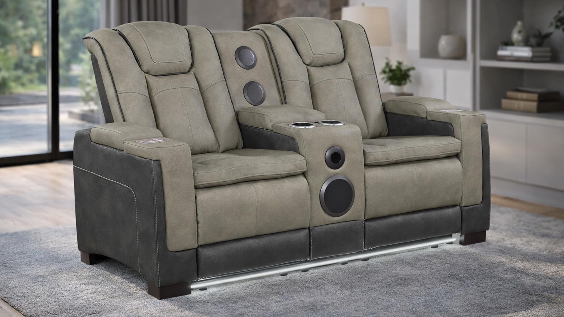 Bruno Living Room Collection - Gray