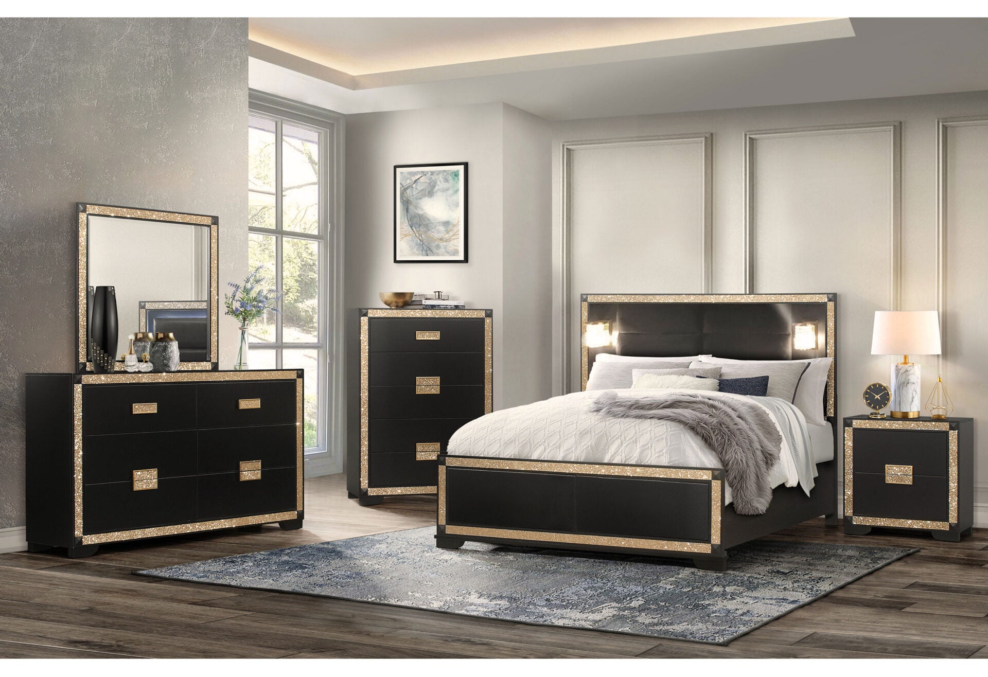 Blake Bedroom Collection - Black