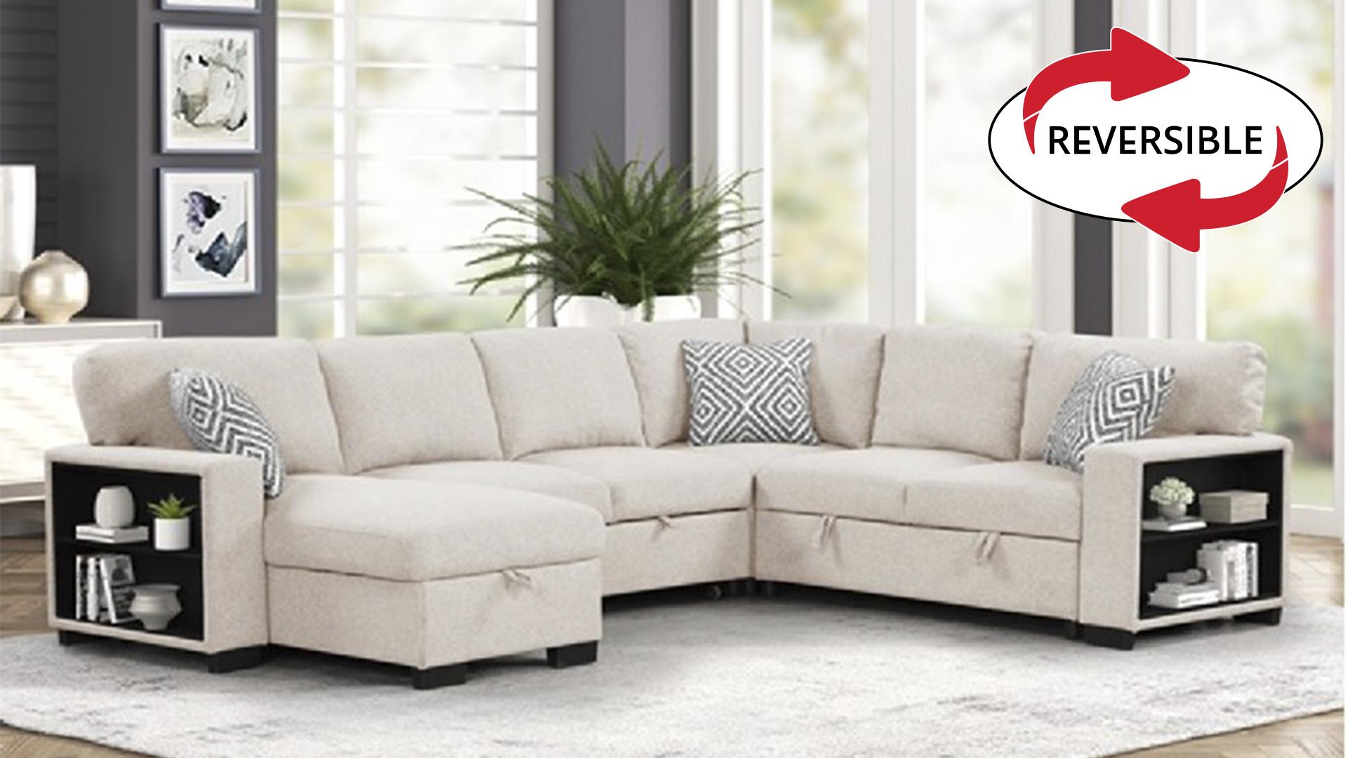 Cairo Sectional Sofa Beige