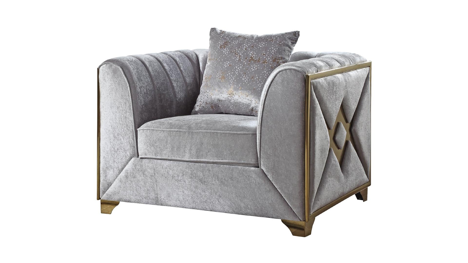 Velencia Living Room Collection - Silver