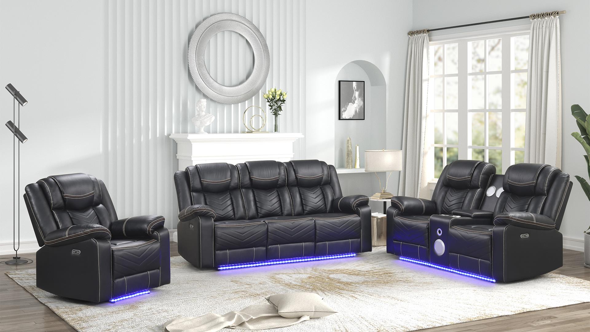 Challenger Living Room Collection - Black