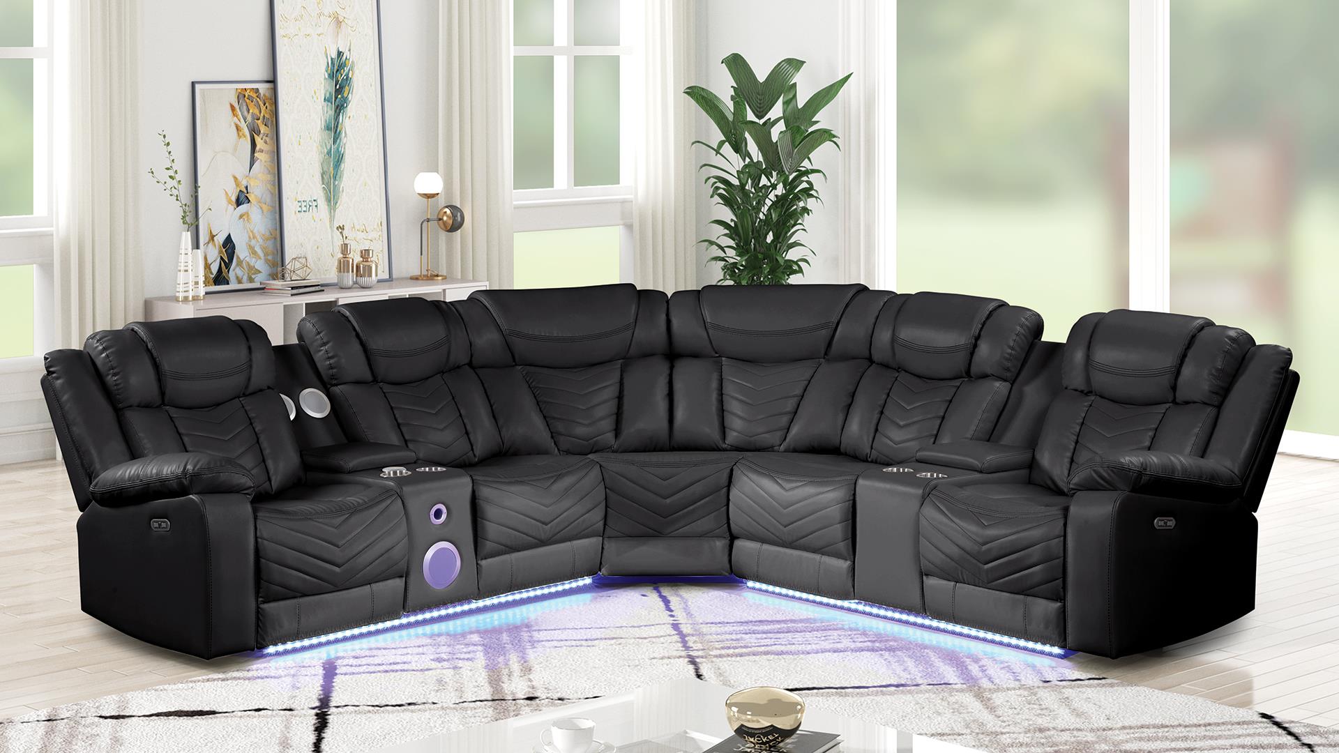 Challenger Living Room Collection - Black