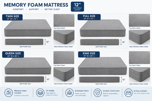 12 INCH MEMORY FOAM MATTRESS