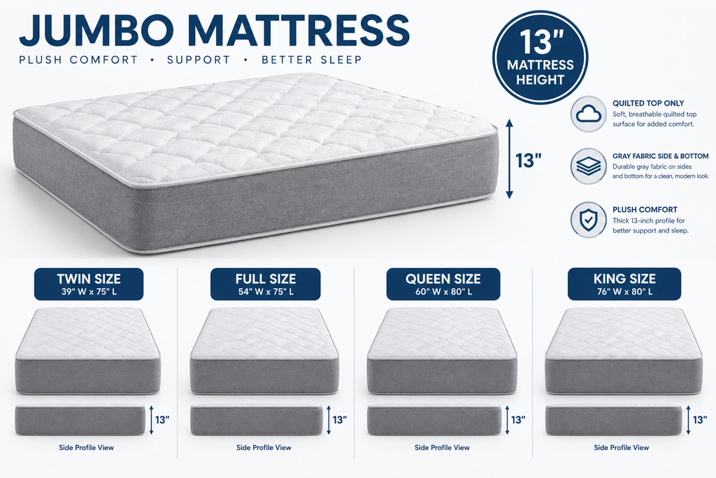 MM JUMBO MATTRESS  PLUSH