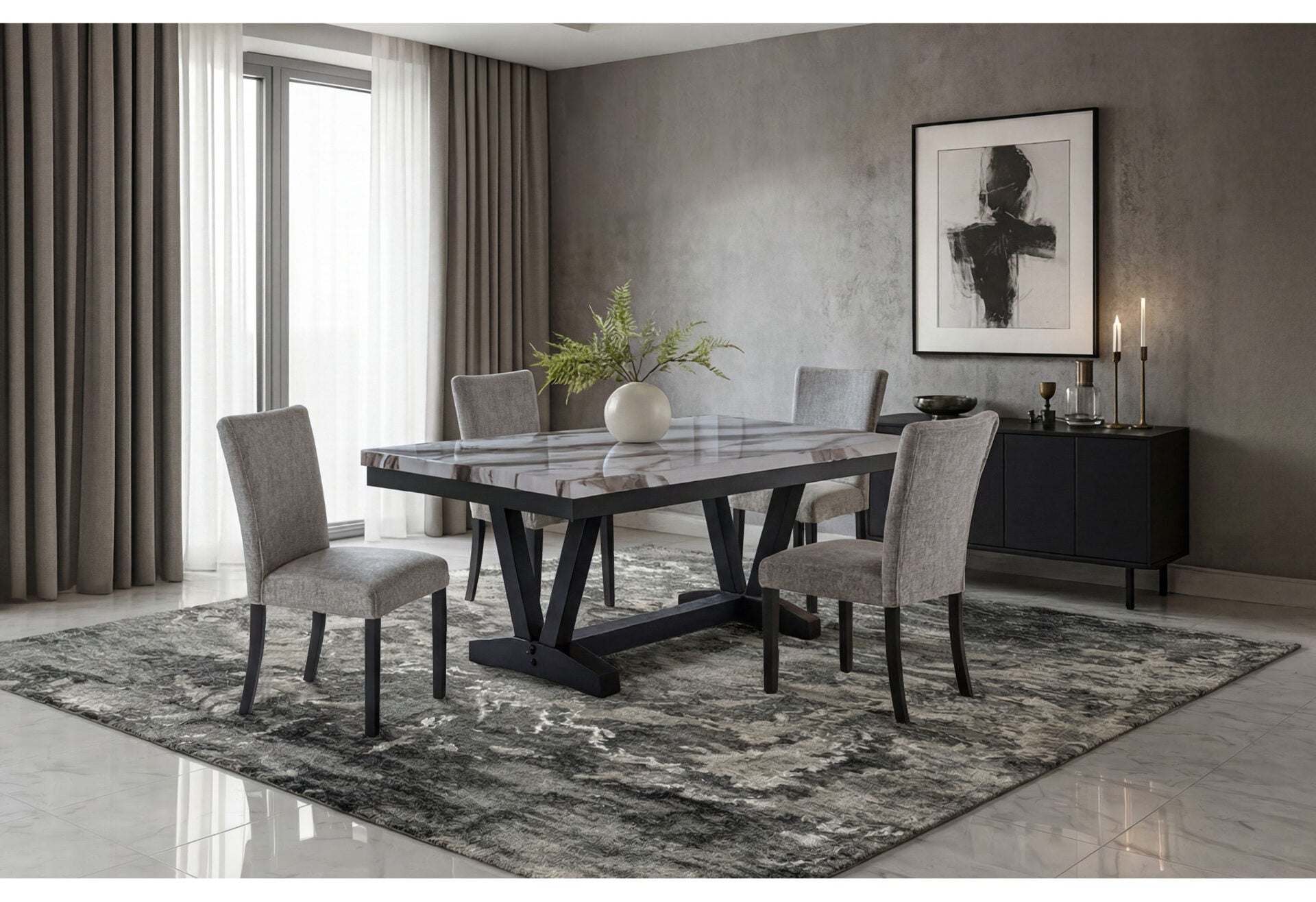 D1319DT Dining Room Collection - Black