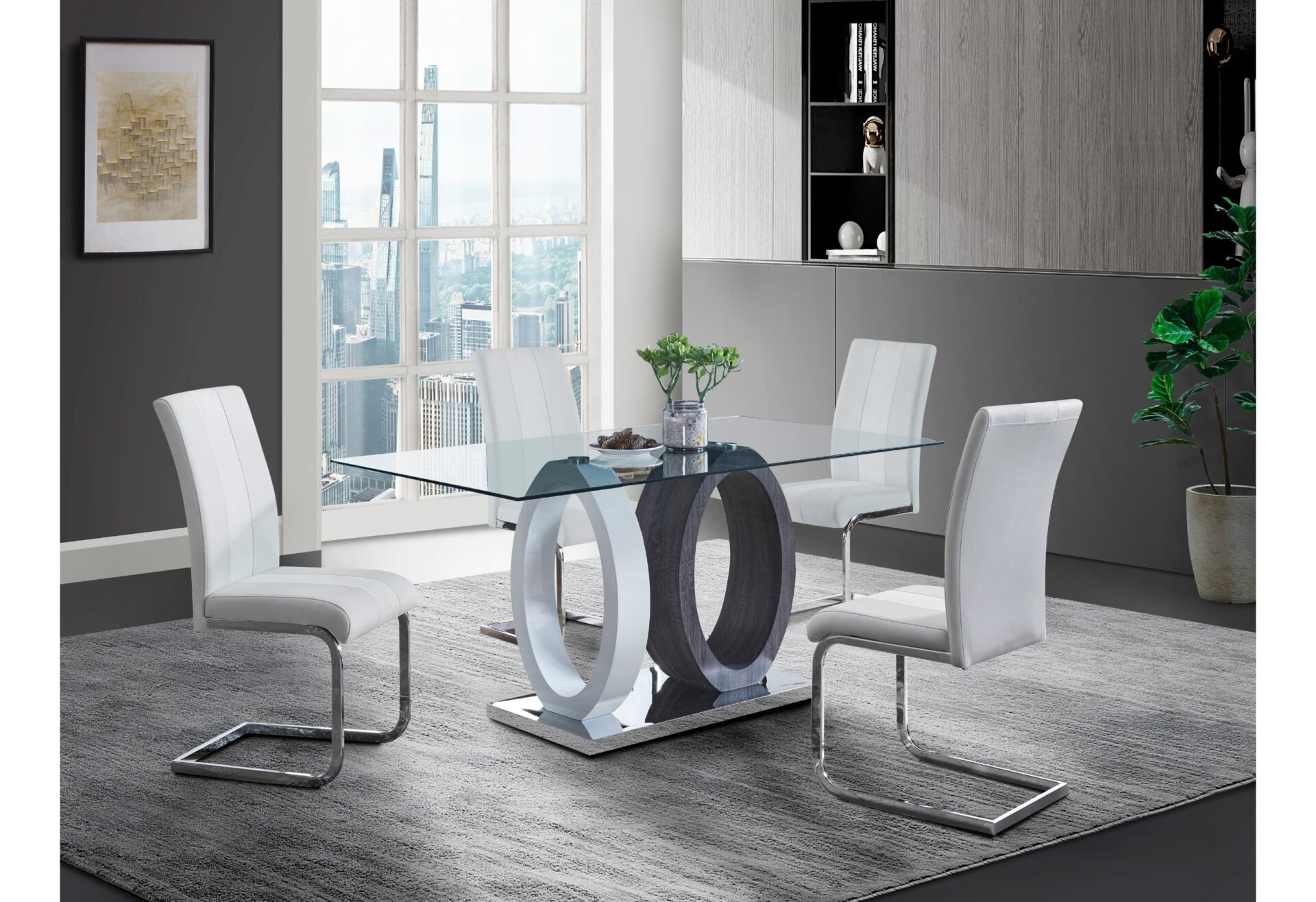 D1628DT Dining Room Collection - White