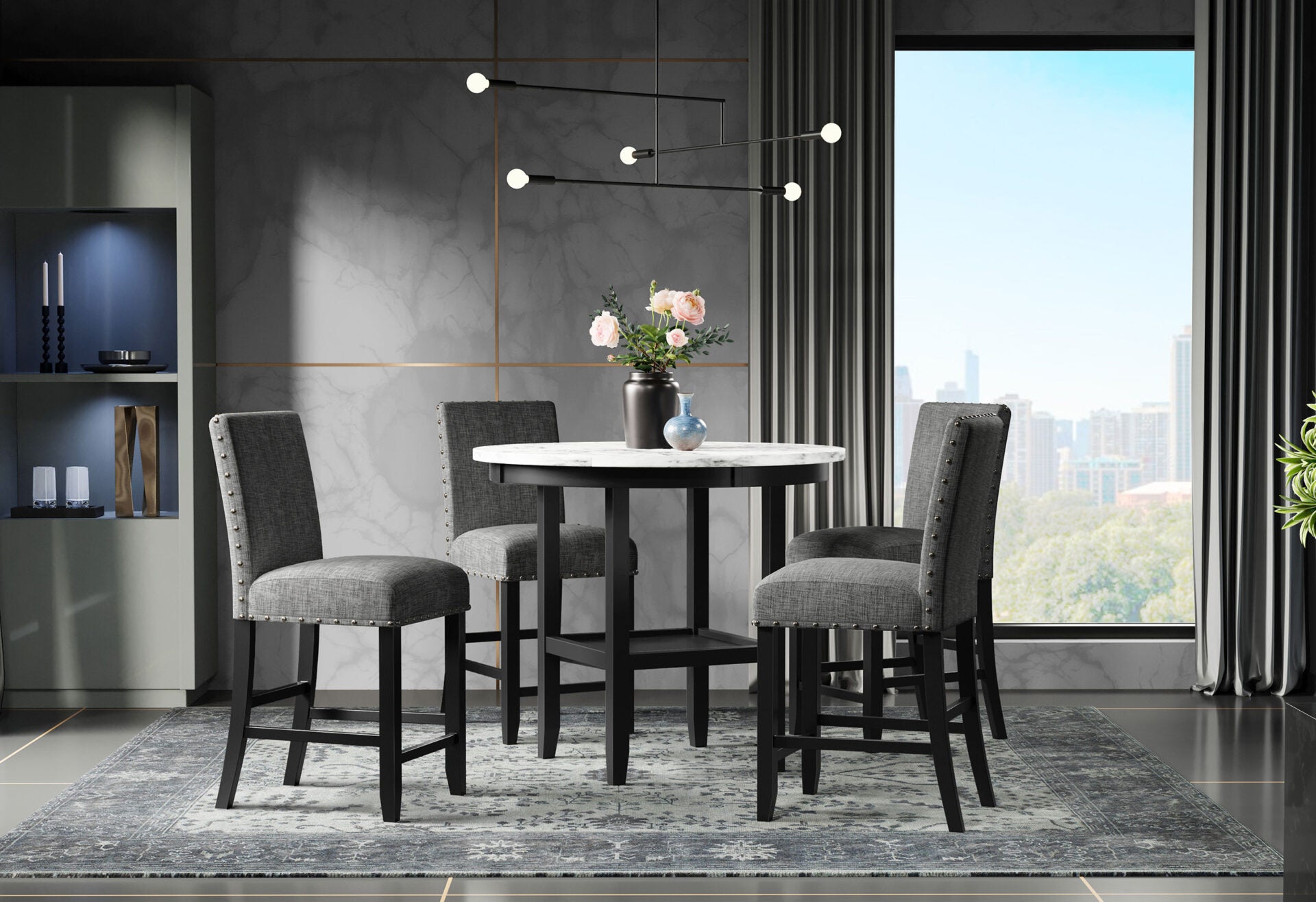 D40011 Dining Room Collection - Light Grey