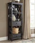 Tyler Creek Display Cabinet - Black/Gray