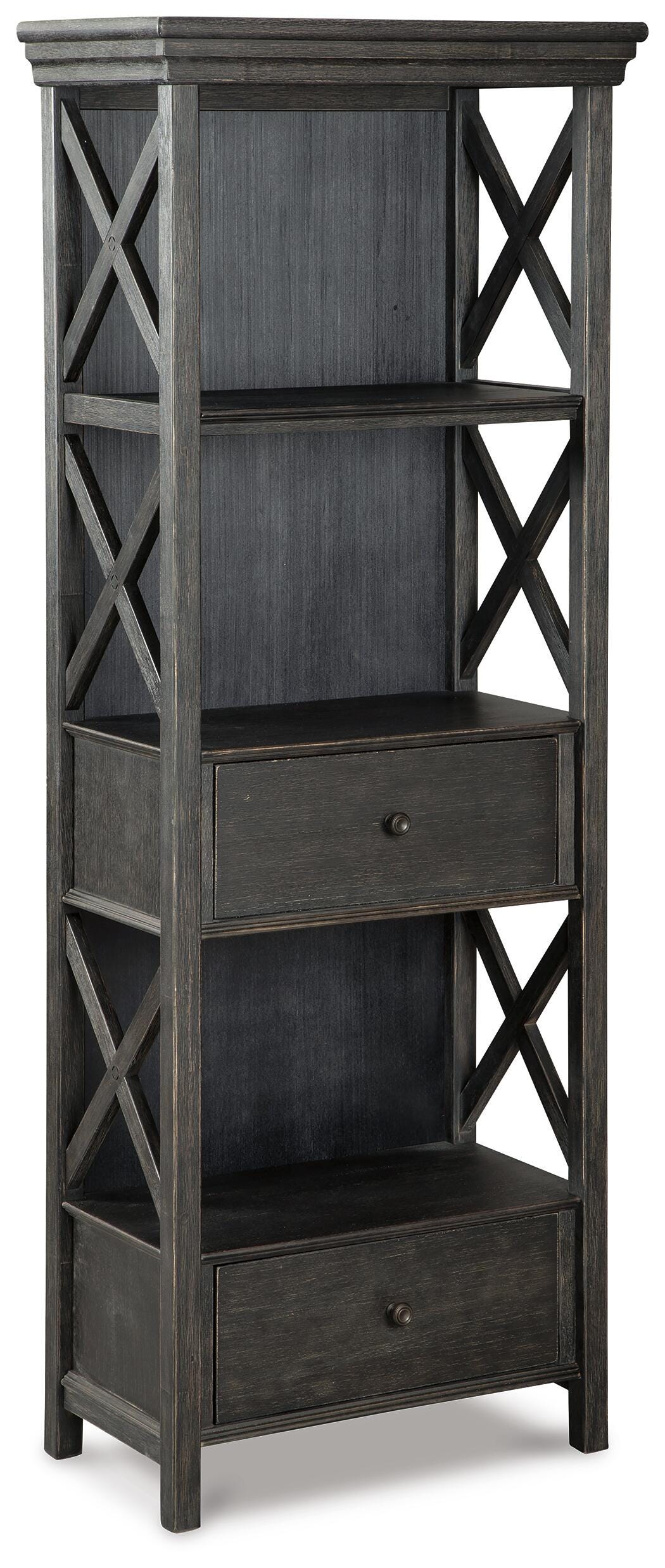 Tyler Creek Display Cabinet - Black/Gray