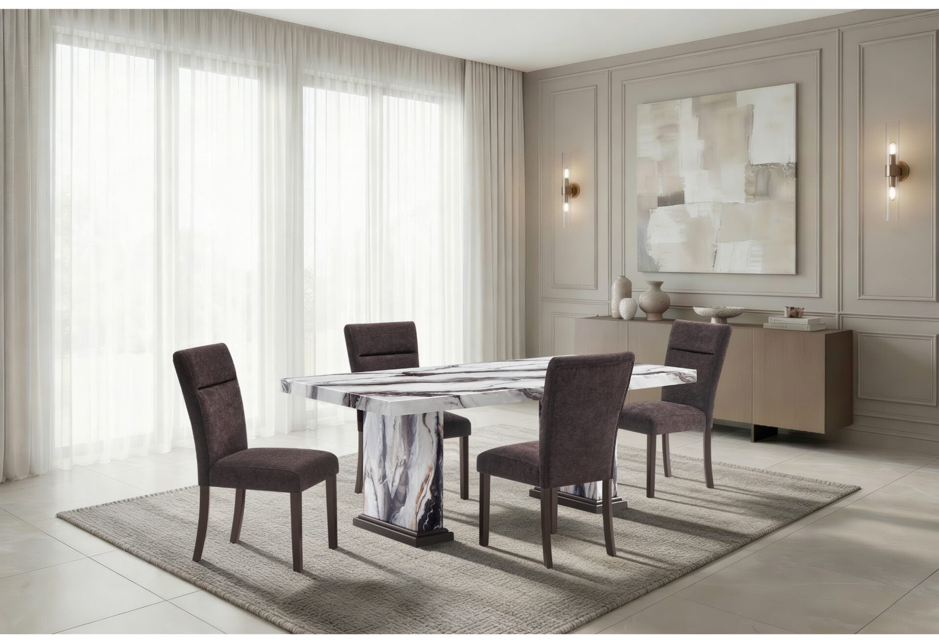D8212 Dining Room Collection - Dark Brown