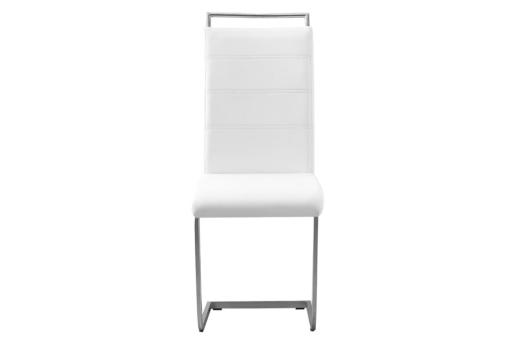 WHITE DINETTE GLASS TABLE