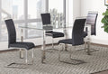 BLACK DINETTE GLASS TABLE