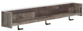 Neilsville Wall Mounted Coat Rack w/Shelf - Multi Gray