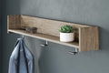 Oliah Wall Mounted Coat Rack w/Shelf - Natural