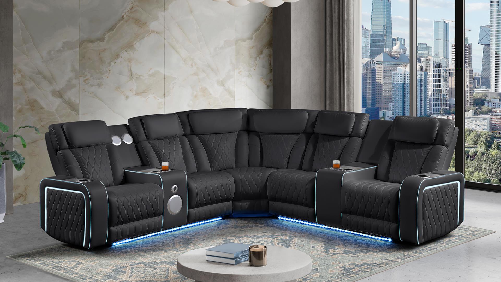 Electra Living Room Collection - Black
