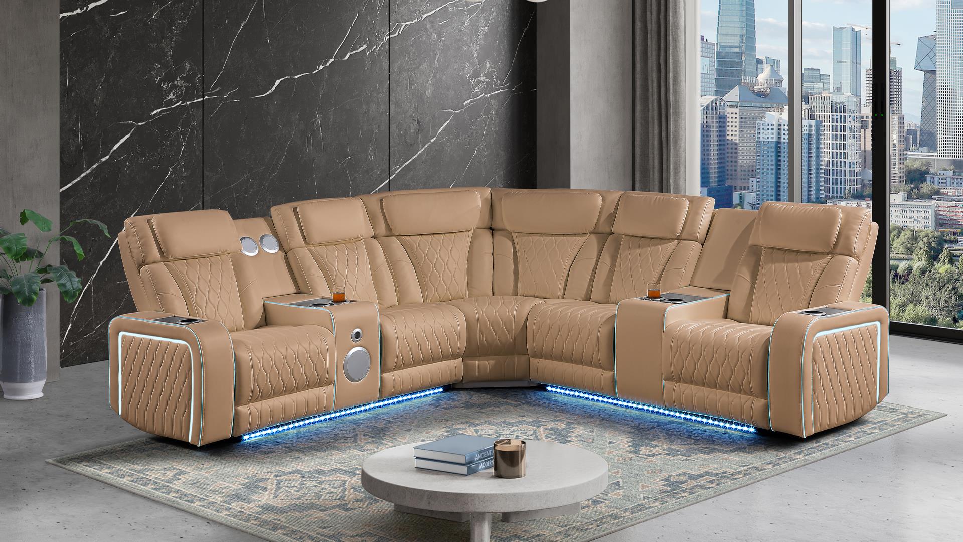 Electra Living Room Collection - Caramel