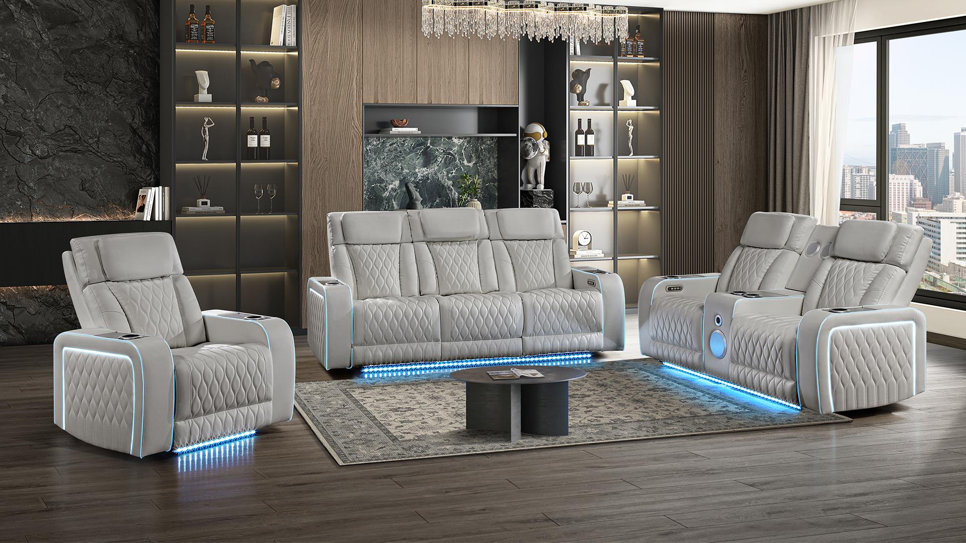 Electra Living Room Collection - Gray