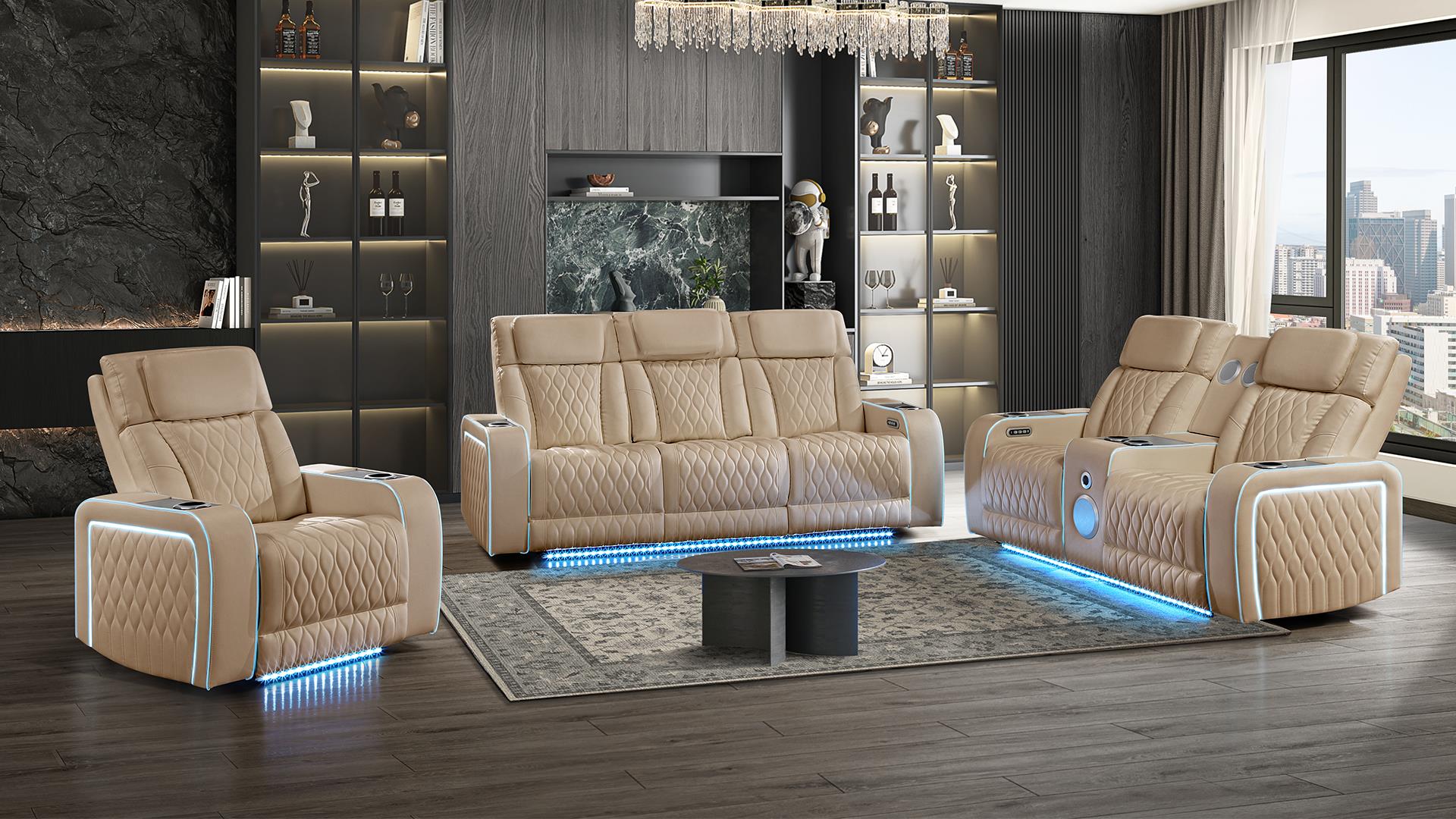 Electra Living Room Collection - Caramel