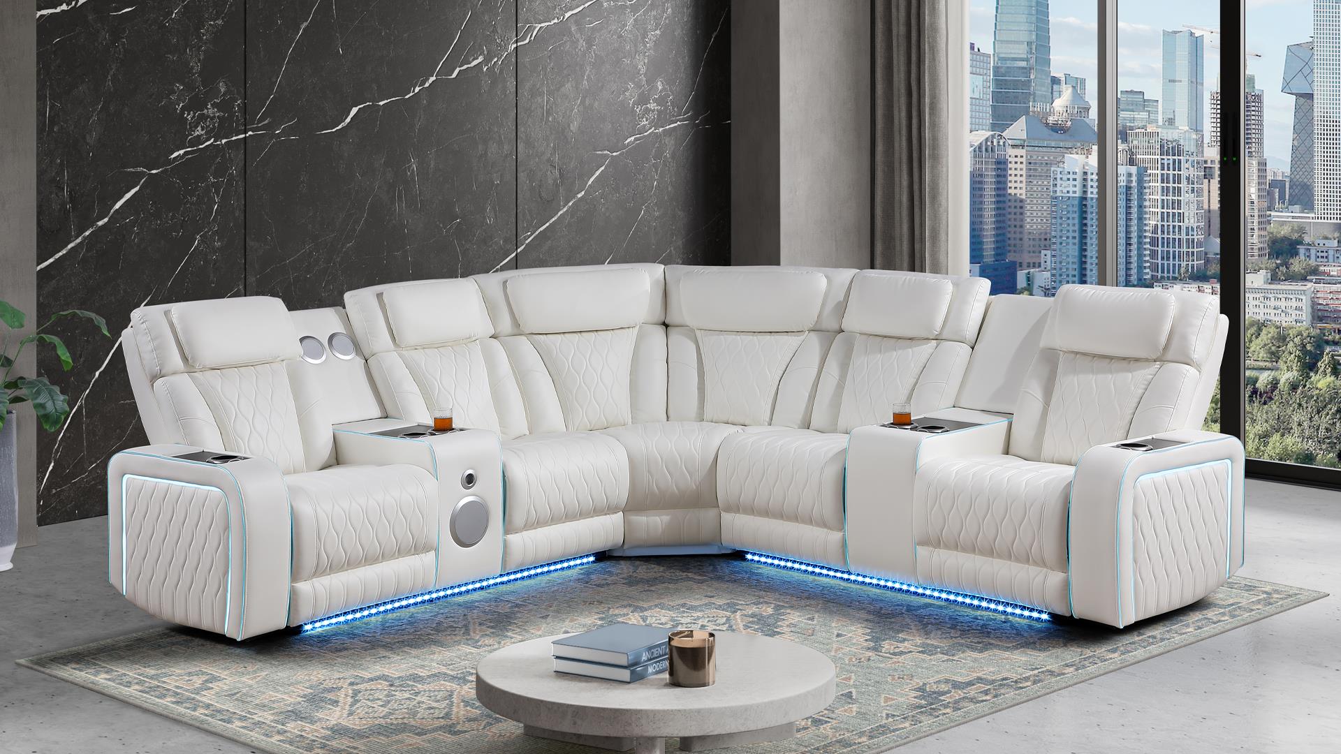 Electra Living Room Collection - White