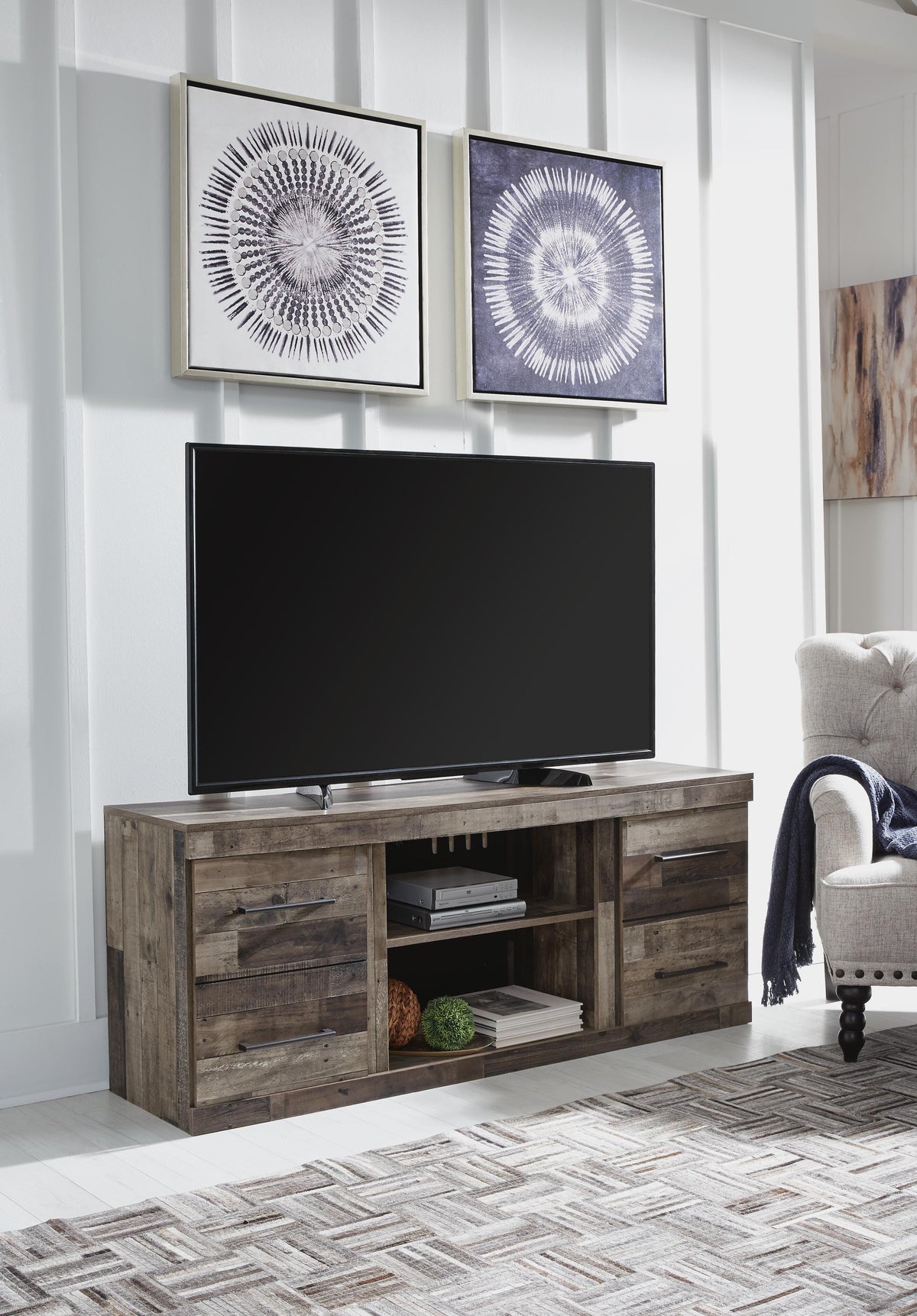 Derekson Entertainment Collection - Multi Gray