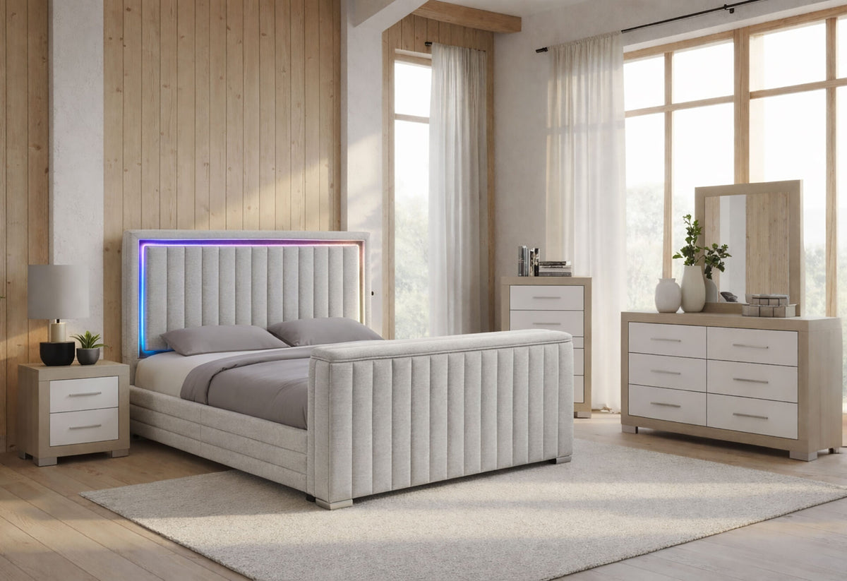 Elias/Emma Bedroom Collection - Light Grey
