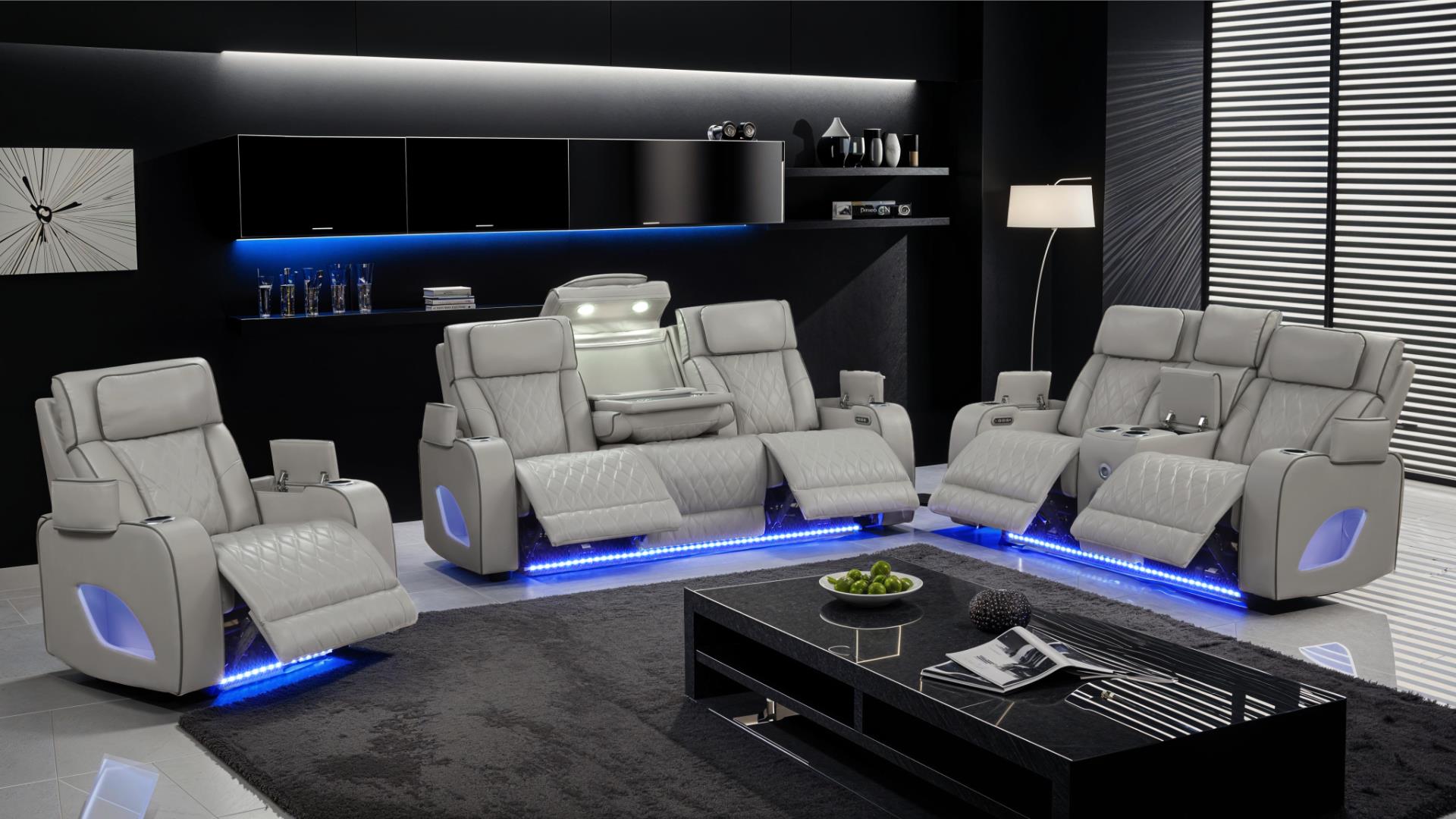 Fortuner Living Room Collection - Gray