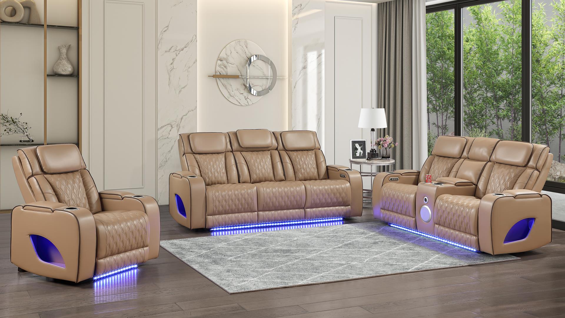 Fortuner Living Room Collection - Caramel