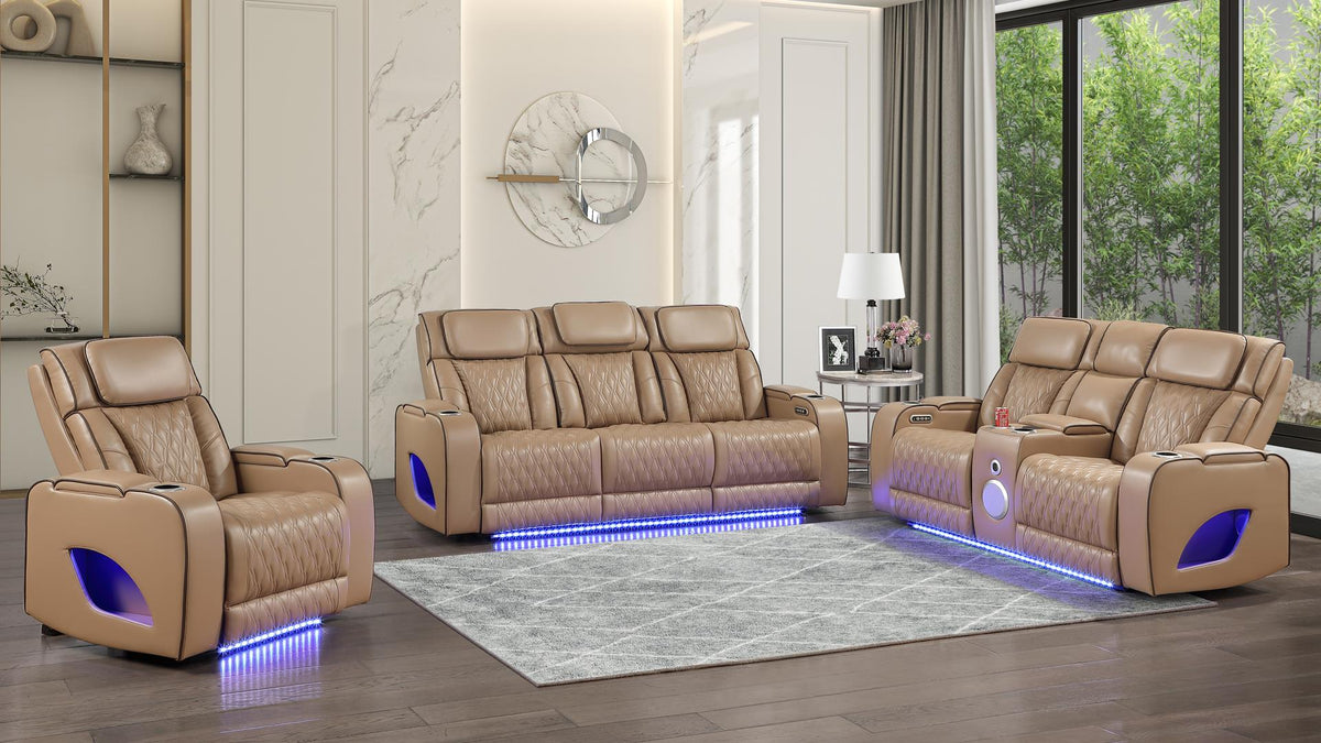Fortuner Living Room Collection - Caramel