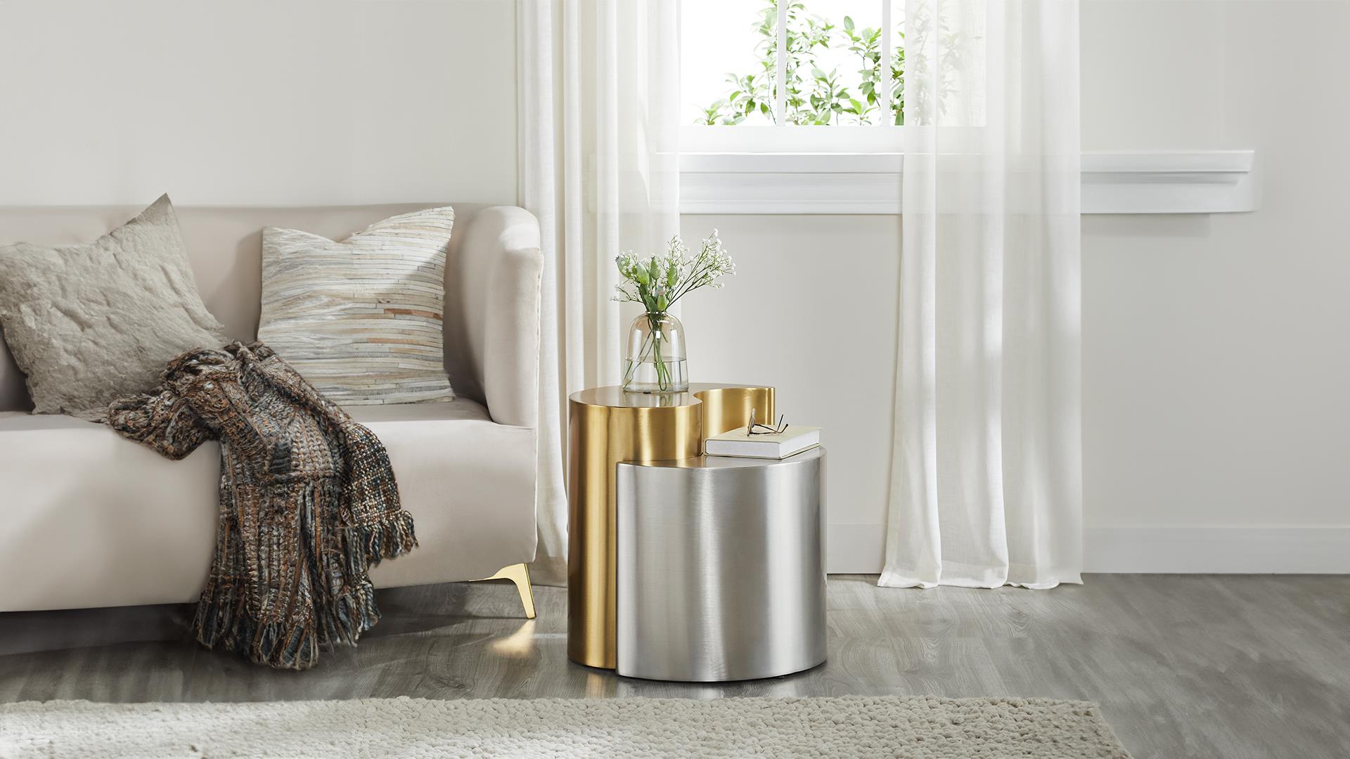 Ying Occasional Table Collection - Silver