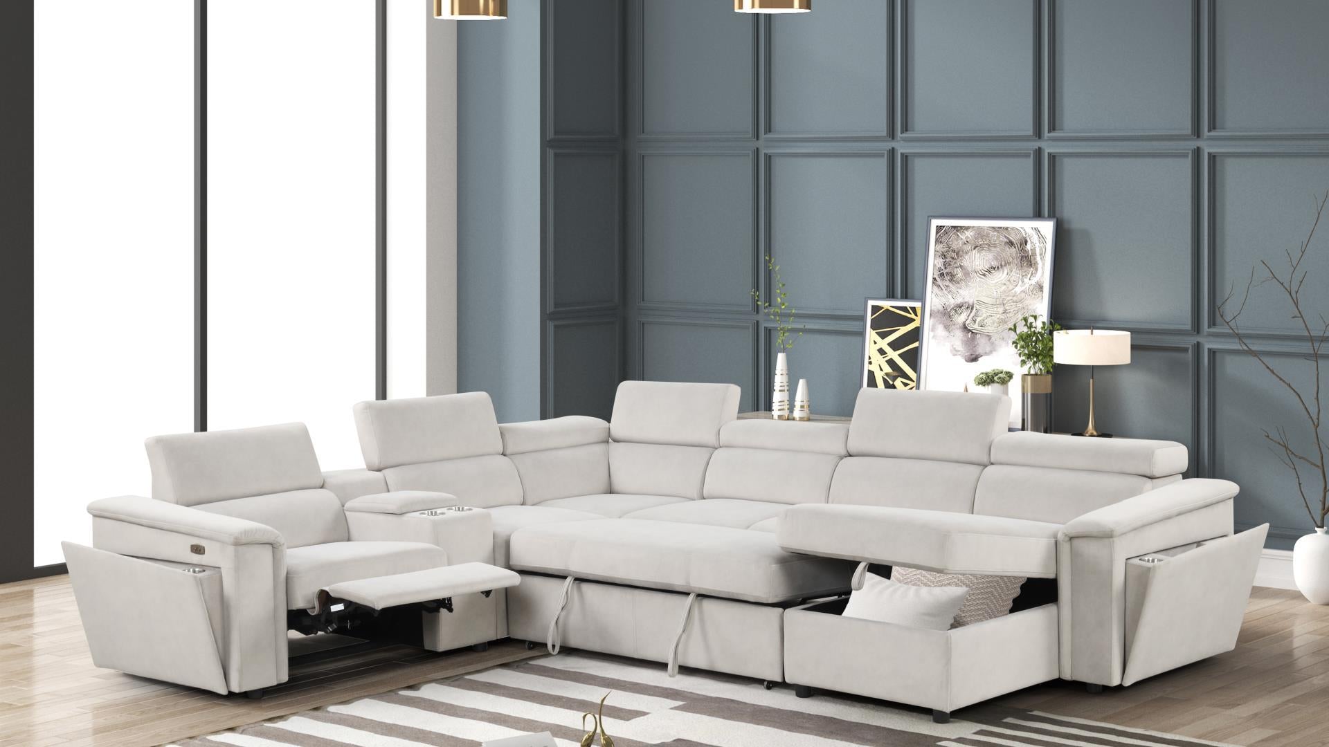 Harvey Sectional Sofa Beige