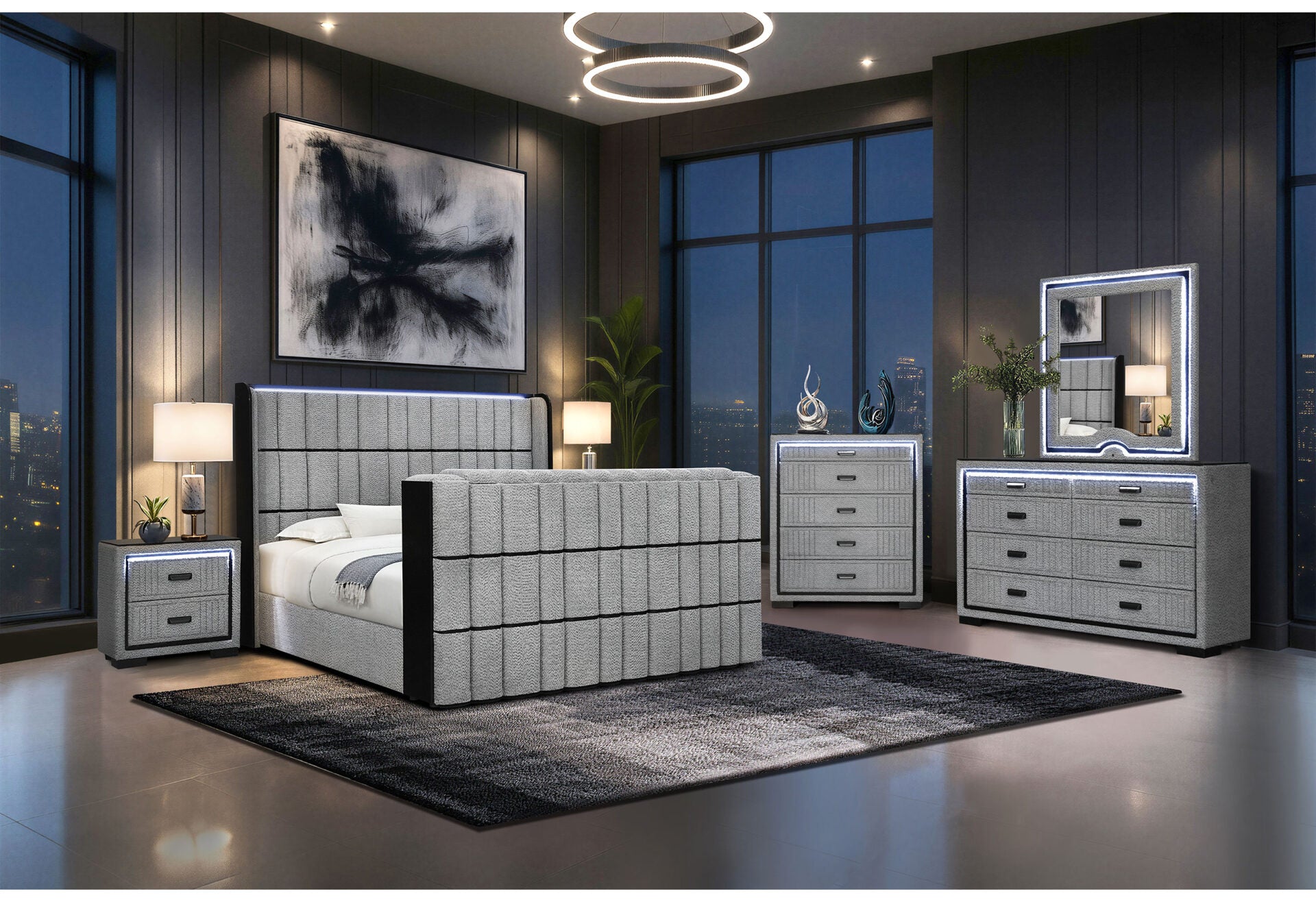 Isabella Bedroom Collection - Grey