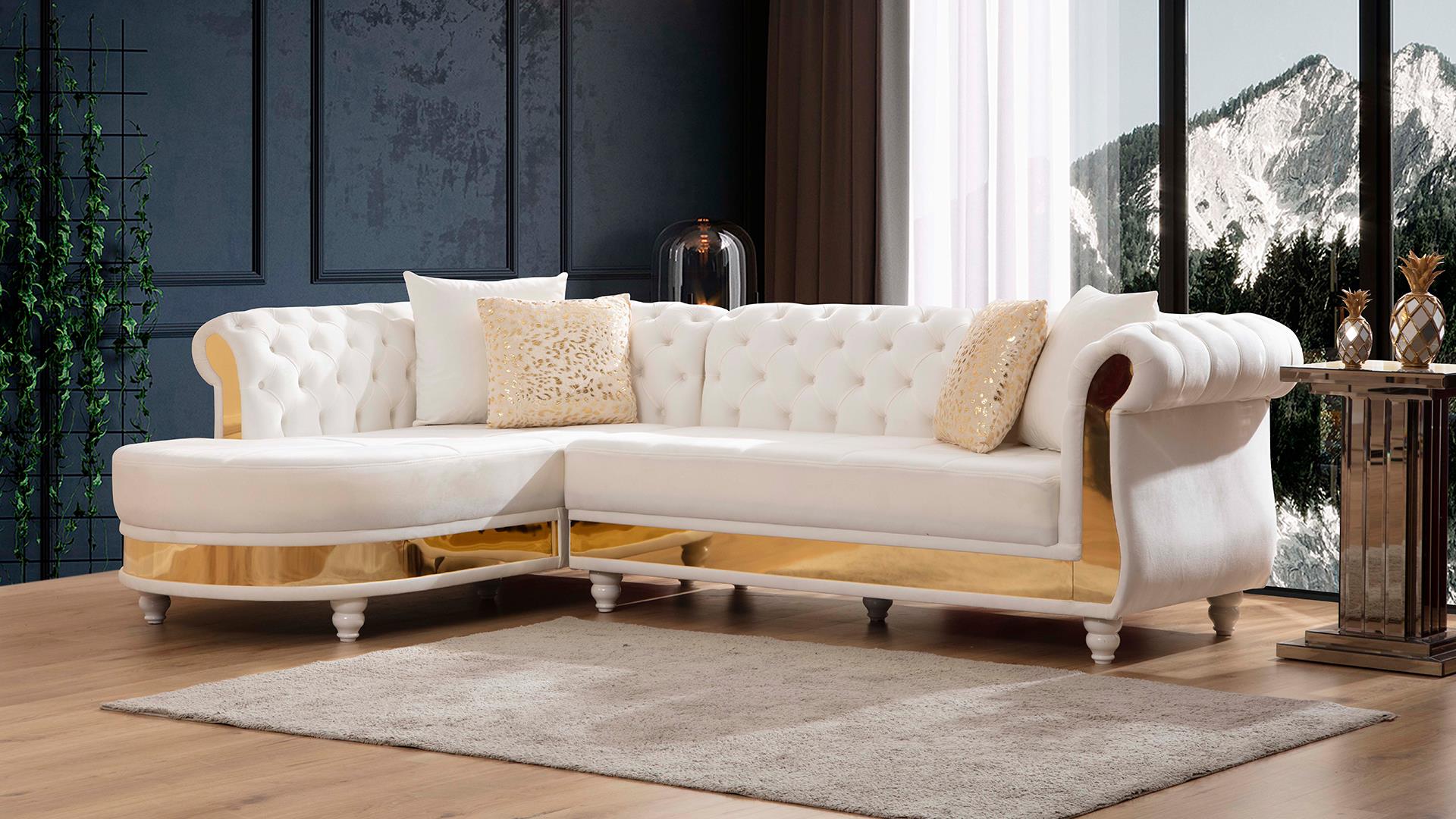 Julia Sectional in Off White