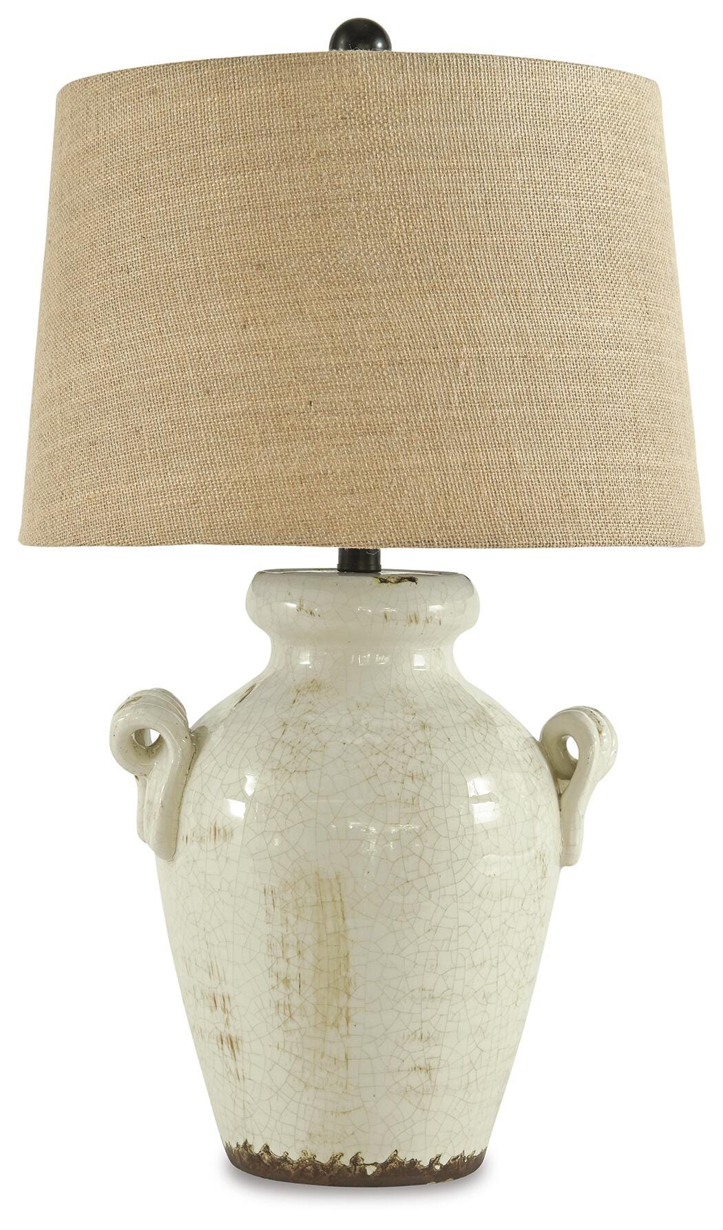 Emelda Ceramic Table Lamp (1/CN) - Cream