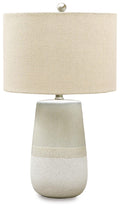 Shavon Ceramic Table Lamp (1/CN) - Beige/White