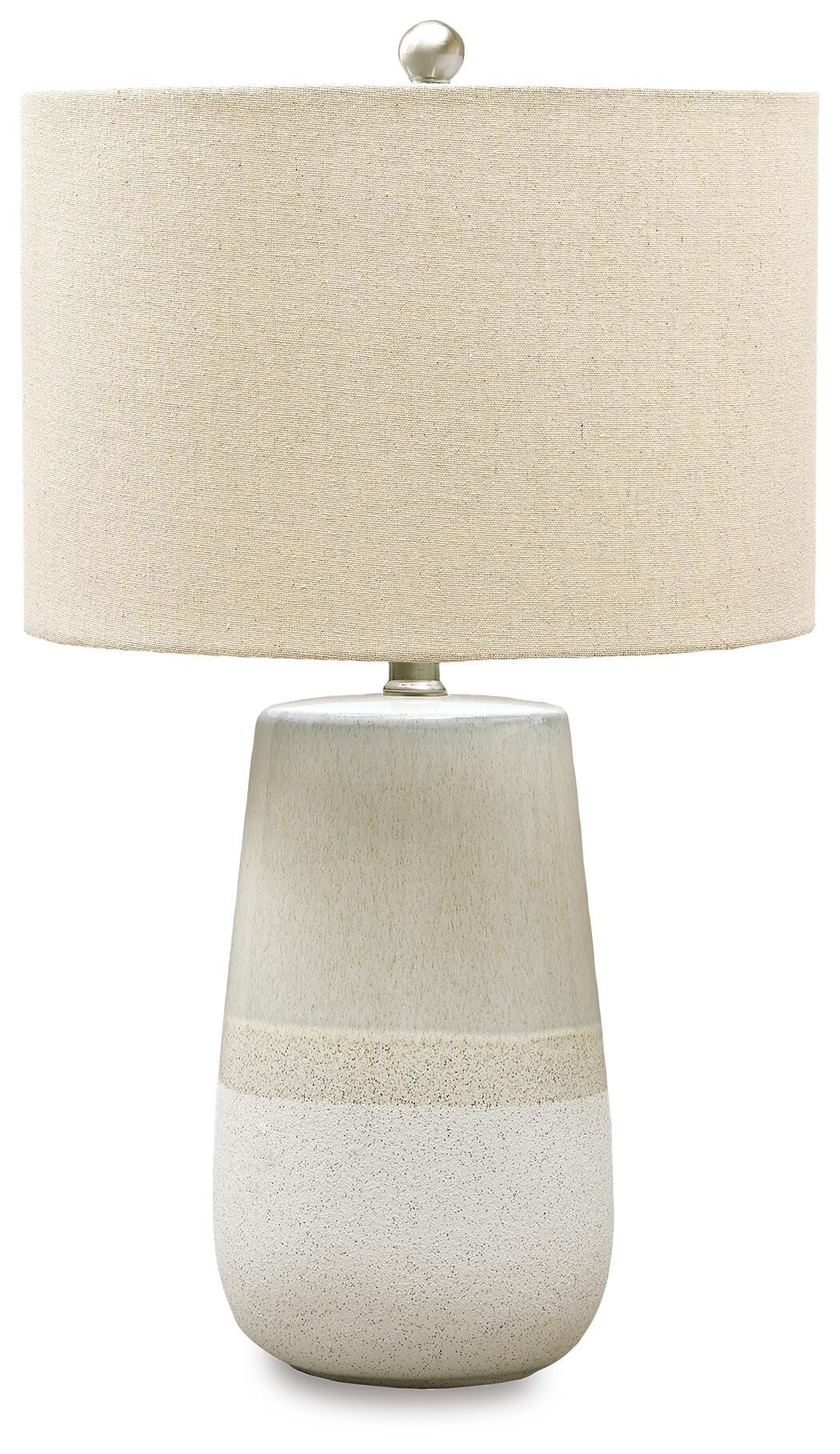 Shavon Ceramic Table Lamp (1/CN) - Beige/White