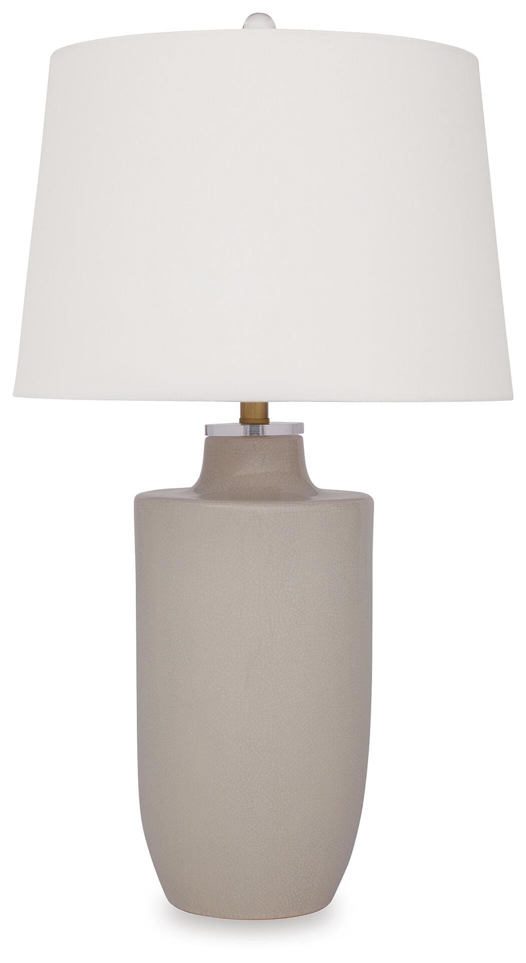 Cylener Ceramic Table Lamp (1/CN) - Off White