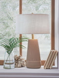Dellner Ceramic Table Lamp (1/CN) - Mocha