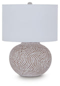 Vien Terracotta Table Lamp (1/CN) - Distressed White