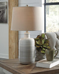 Marnina Ceramic Table Lamp (2/CN) - Taupe