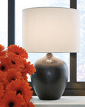 Ladstow Ceramic Table Lamp (1/CN) - Black